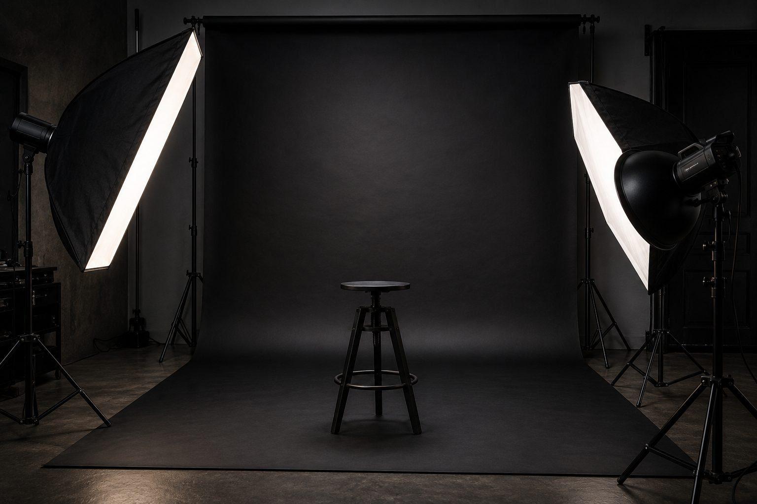 Installation lumière du studio